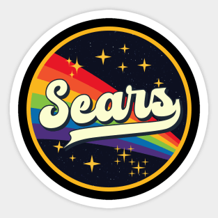 Sears // Rainbow In Space Vintage Style Sticker